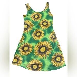 Y2K Stretchy Sunflower Dress